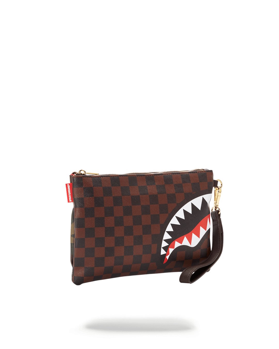 CHECKS IN CAMOFLAUGE CROSSOVER CLUTCH