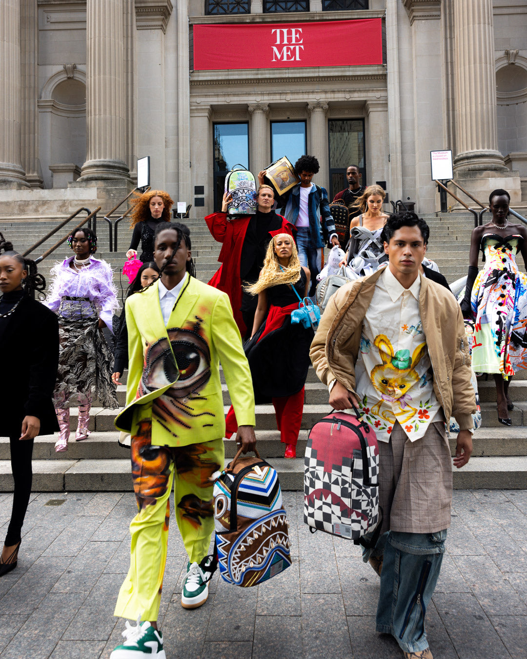 THE MET KUBA KINGDOM HEADDRESS BACKPACK