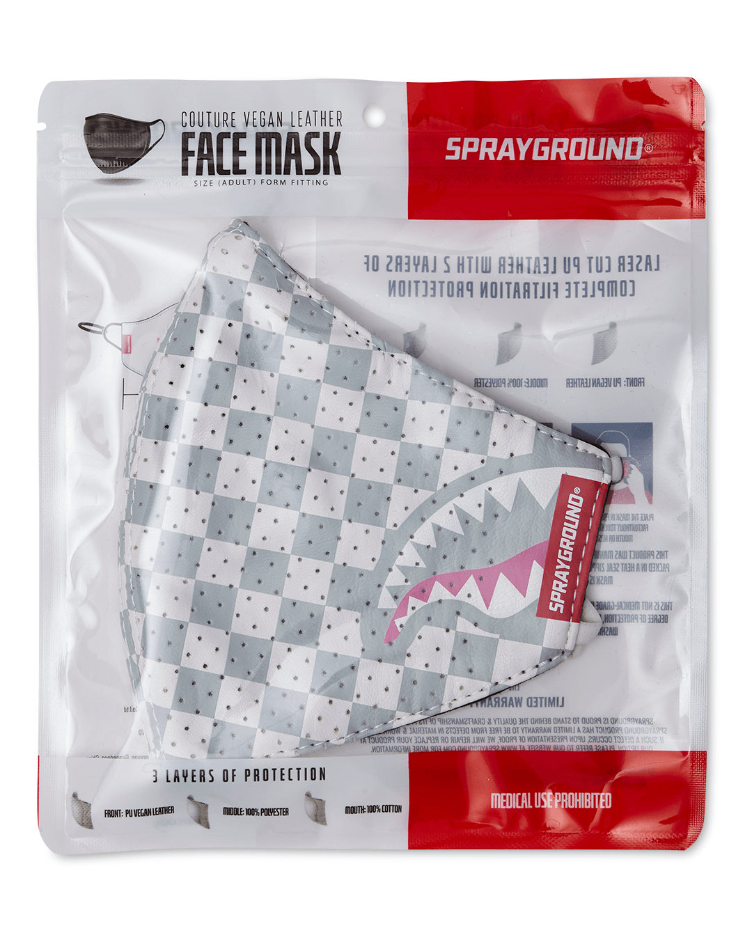 ROSE ALL DAY VEGAN LEATHER FACE MASK